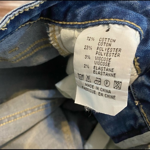 Fascinate Embellished Distressed Jean Shorts Sz 5 - Picture 5 of 8